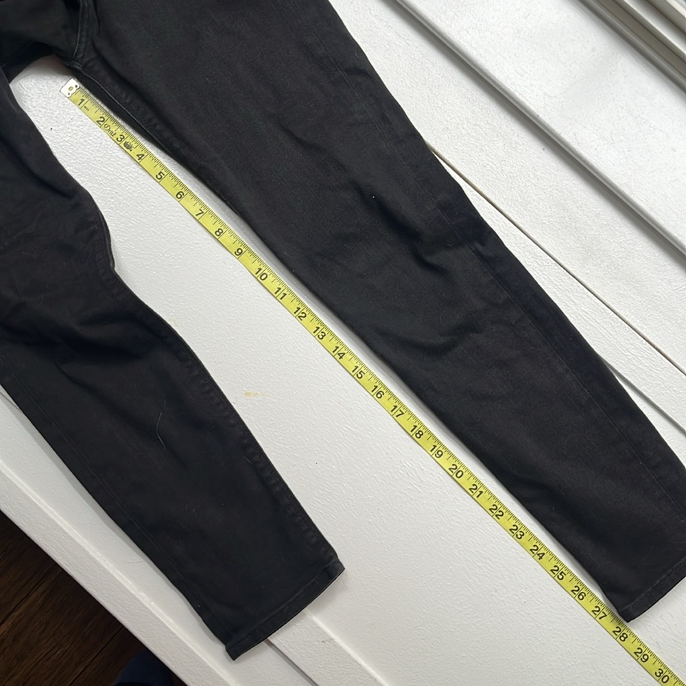 π Lucky Brand 'Brooke' Legging β’ Dark Black Wash Skinny Stretch Jeans β’ Sz 6/28 - Picture 7 of 12